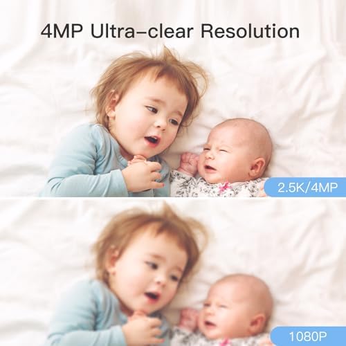 ARENTI 4MP Pet Camera P2Q 2PC, 5G WiFi 6 Indoor Security Cameras, Free App - Image 3