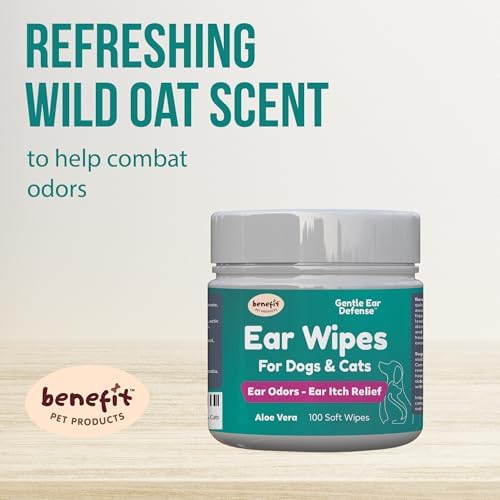 Benefit Pet Products Dog Ear Wipes - Ear Cleaner for Dogs to Prevent Infections, Itching & Odor - Aloe & Eucalyptus, Grooming Wipes - 100 Count - Image 4