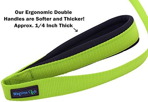 Wagtime Club Heavy Duty Double Handle Dog Leash for Large Medium Small Dogs - Image 7