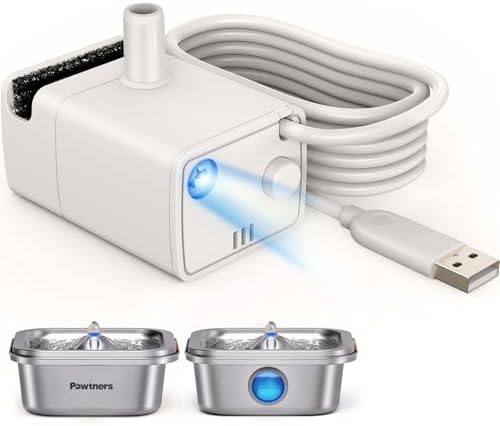 Pawtners Replacement Pump for WF008A 4L Stainless Steel Cat Water Fountain by Pawtners