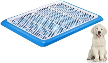 Mifoci 2 Pcs Dog Potty Tray, Mesh Puppy Training Pad, 19.7 x 14.2 Inch, Blue by Mifoci