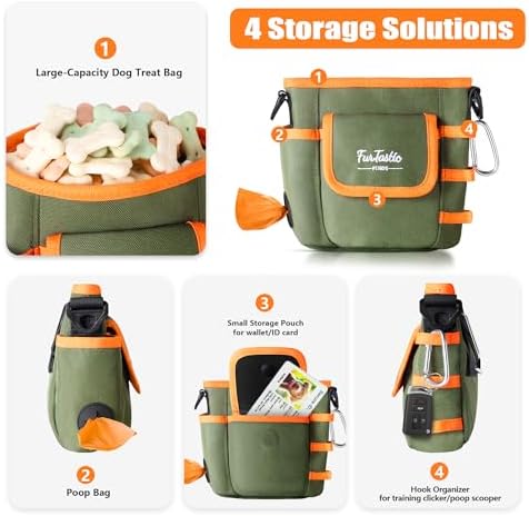 Dog Treat Pouch with Magnetic Closure for Pet Training - Image 3