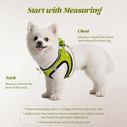 No Pull Dog Puppy Harness and Leash Set Reflective Mesh Vest Small - Image 2