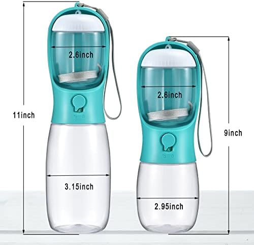 Cibaabo Dog Water Bottle Portable with Food Container & Filter for Travel - Image 3