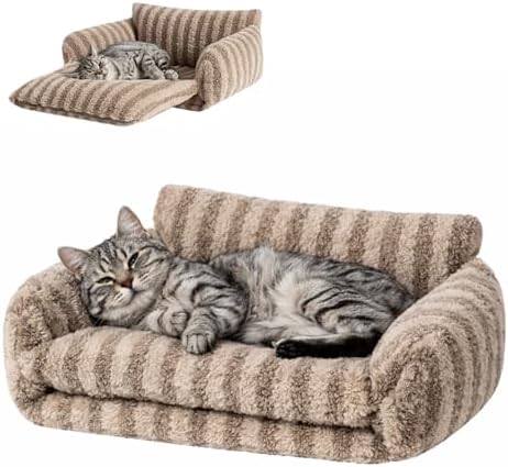 Hollypet Cat Bed Small Dog Orthopedic Couch Beds for Pets up to 13 lbs by Hollypet