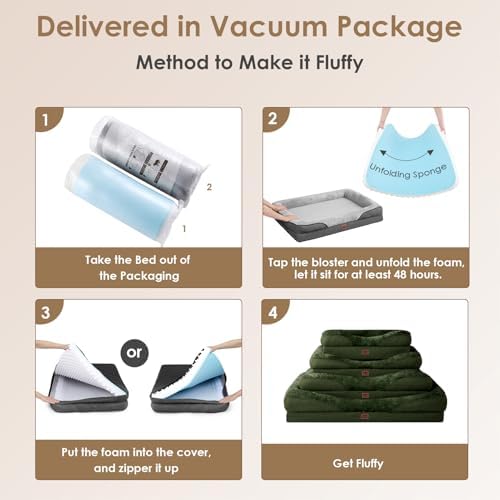EHEYCIGA Orthopedic Dog Bed for Medium Dog, Memory Foam Dog Couch - Image 7
