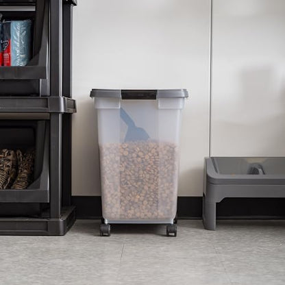 IRIS USA Dog Food Storage Container, Up to 50 lbs, Dark Gray, Made in USA - Image 4