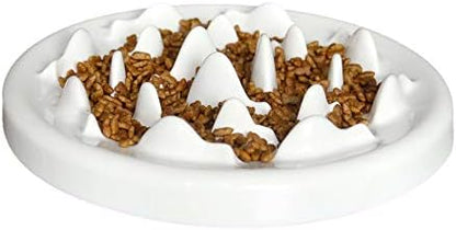 Lorde Slow Feeder Cat Bowls, Ceramic Fun Slow Feed Interactive Bloat Stop Puzzle Cat Bowl Healthy Eating Diet Pet Dog Slow Feeding Bowls… - Image 3