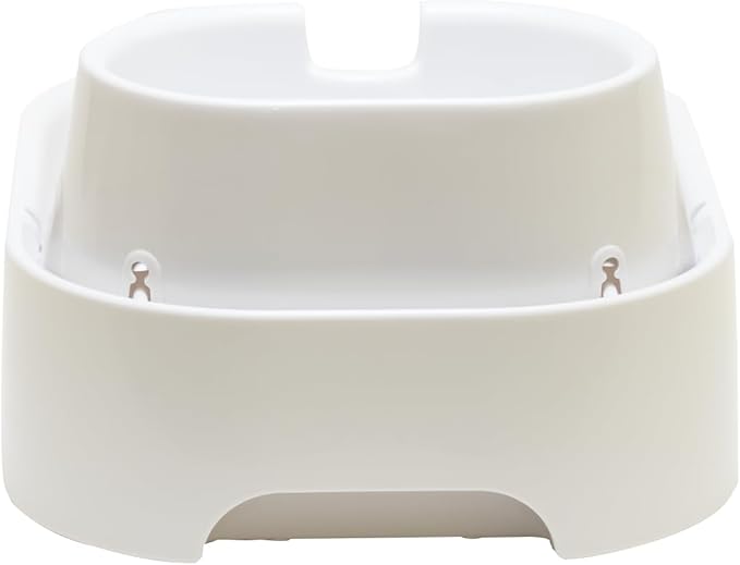 Dog Mate Large Multi-Level Pet Water Fountain (385) - Water Drinking Station for Dogs and Cats, Designed for Easy Hydration, 200 fl. oz. Capacity, White
