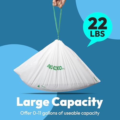 50 Pack Litter Box Liners, Compatible with PetSafe ScoopFree OpenSky Automatic Litter Box, Large Capacity Waste Bin Liners, Heavy Duty, Thick Drawstring Refill Bags, 25.39" x 12.6" - Image 3