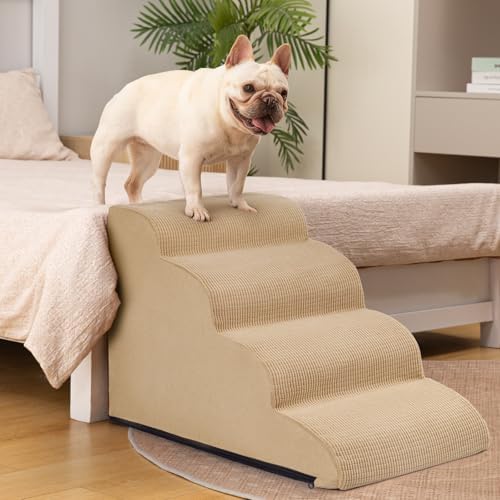 Aodisman Dog Steps for Bed or Couch,4-Step Pet Stairs Ramp for Small Dogs - Image 4