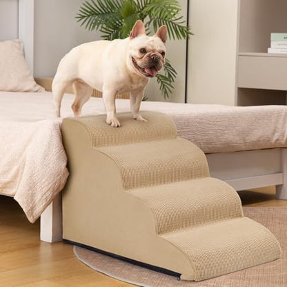 Aodisman Dog Steps for Bed or Couch,4-Step Pet Stairs Ramp for Small Dogs - Image 4