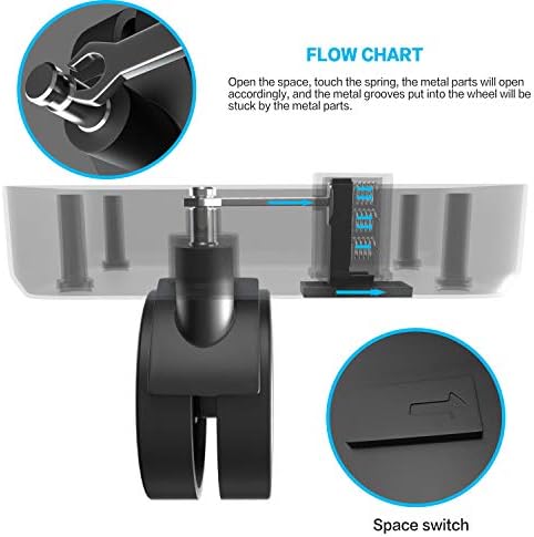 Wheeled Pet Carrier Backpack Pet Stroller, Travel Carrier, Car Seat for Small Dogs Cats Puppies, Comfort Cat Backpack Removable Rolling Wheels – Interchangeable Wheels (2 PCS) - Image 5