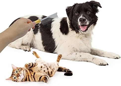 Wooden Handle Grooming Comb for Dogs Cats Pet（Multitooth） - Image 6