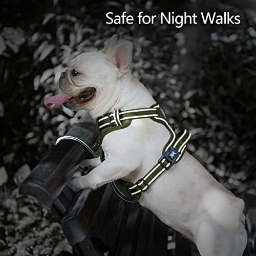 PoyPet No Pull Dog Harness, Reflective Vest with 2 Leash Clips & Handle - Image 5