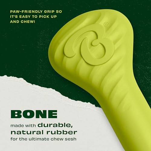 Benebone Natural Rubber Dog Bone Chew Toy, Small - Image 3