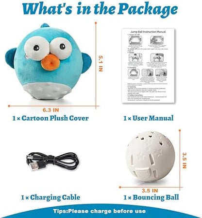GUKCO Interactive Dog Toys, Moving Ball Toy with Jumping & Music (Puffer) - Image 6