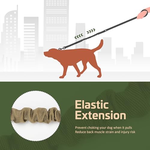 Forestpaw Tactical Dog Leash for Large Dogs, Khaki, 4-5FT - Image 6