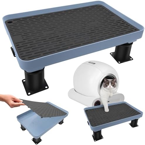 Adjustable Cat Litter Box Ramp, Catcan Detachable Elevated Step by Unknown