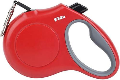 Fida Retractable Dog Leash, X-Small Breed, 10 ft, Red by Fida