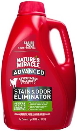 Nature’s Miracle Advanced Dog Stain & Odor Eliminator, Severe Mess, 1 gal by NaturesMiracle