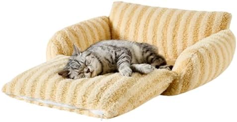 Hollypet Cat Bed Small Dog Orthopedic Couch Beds for Pets up to 13 lbs - Image 2