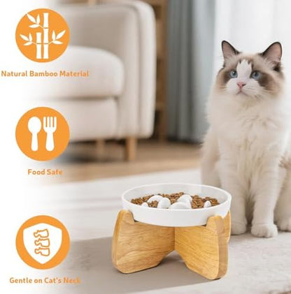 Elevated Cat Bowl Stand 6.1" Diameter 3.5" High with Non-Slip Pads - Image 7