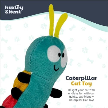 Huxley & Kent Plush Cat Toy - Interactive Catnip Toy for Cats & Kittens - Soft with Crinkle & Catnip - Fun Indoor Play - Caterpillar - Image 2