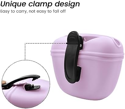 AUDWUD Silicone Dog Treat Pouch with Clicker Magnetic Closure Secure Clip - Image 4