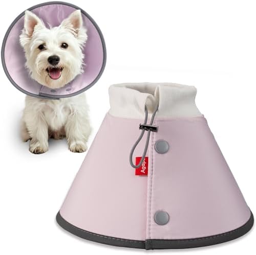 Agape Soft Dog Cone for Small Dogs & Cats, Recovery Collar to Stop Licking by Agape