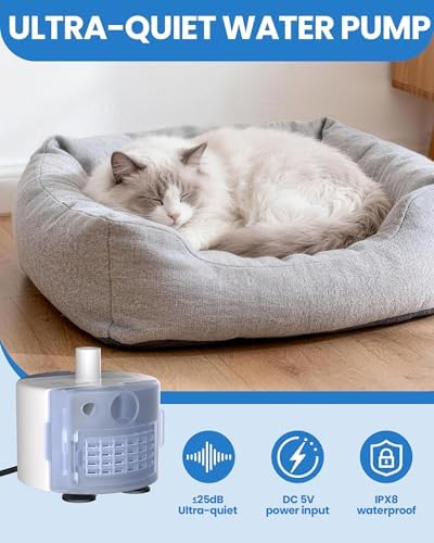 Tomxcute Official Replacement Pump for Cat Water Fountain <20dB - Image 4