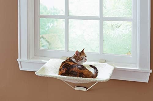 Prevue Pet Products TabbyNapper Easy Mount Cat Hammock Bed Perch for Window, No Tools Needed by PrevuePetProducts