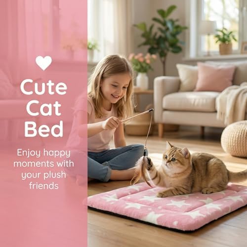 Cat & Dog Bed Mat - Reversible Dog Crate Bed Mats, Soft & Breathable Kennel Pad, Durable Crate Bed for Extra Small Dogs & Cats - Image 2