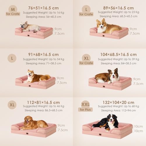 EHEYCIGA Orthopedic Extra Large Dog Bed, Waterproof Washable XL Pet Bed 44" - Image 5