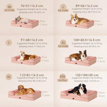 EHEYCIGA Orthopedic Dog Bed Medium Size Dog, Waterproof Washable Pet Beds - Image 5
