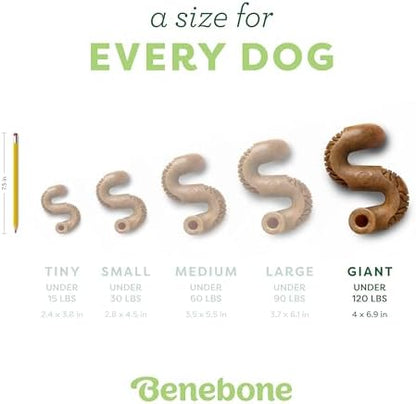 Benebone Tripe Bone Durable Dog Chew Toy for Aggressive Chewers, Giant - Image 4