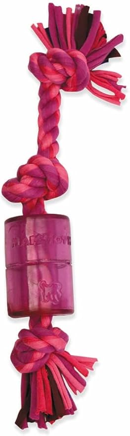 Mammoth 14-Inch TPR Squeaky Cloth Rope, Medium