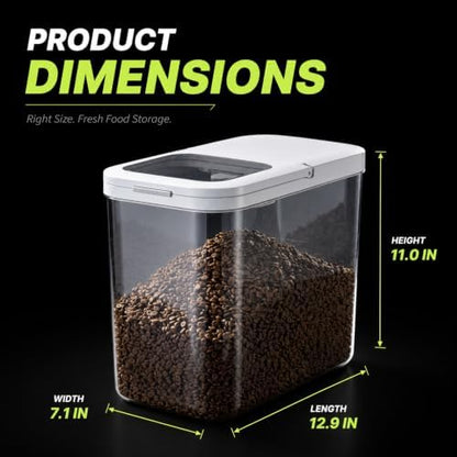 LivLab Mker Pet Food Storage Containers With Lids & Scooper - Image 2