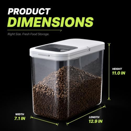 LivLab Mker Pet Food Storage Containers With Lids & Scooper - Image 2