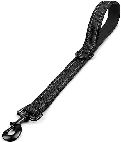 Joytale Short Dog Leash for Close Control & Training, 18", Black by Joytale