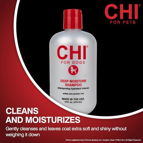 CHI for Dogs Deep Moisture Hydrating Dog Shampoo, 16 Fl Oz Bottle - Image 2