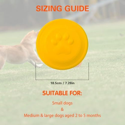 NAITELI Flyer-Soft Flying Disc Fetch Toy - for Small Dogs(Yellow,S) - Image 3