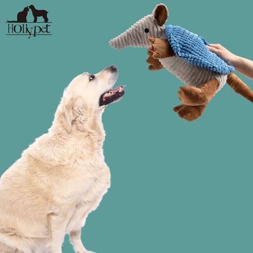 Hollypet Armadillo Squeaky Dog Toys for Medium Large Dogs, 10" - Image 5