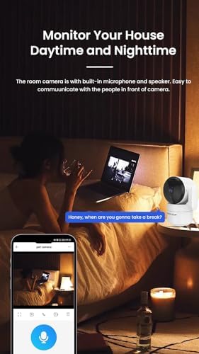 360° Indoor Security Camera, Home/Baby/Elderly/Dog/Cat/ Monitoring Cameras - Image 4