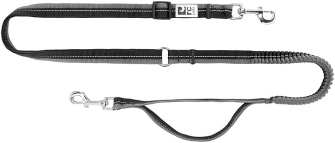 RC Pets Bungee Active Dog Leash, Hands-Free 4-in-1 Dog Leash, Black
