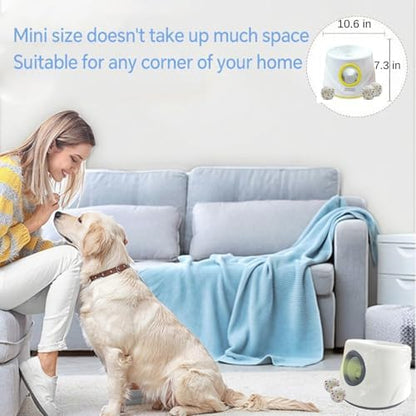 Automatic Ball Launcher for Dogs ，The Upgraded Premium Ball Thrower Adjustable Distance 20-45ft Including 6 PCS 2.3-inch Sized ETPU Balls, Interactive Dog Toys Suitable for Small to Medium Sized Dogs - Image 3