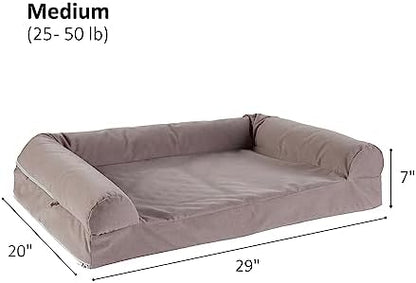 Happy Hounds Luna Sofa Dog Bed, Gray, Medium (29" x 20") - Image 6