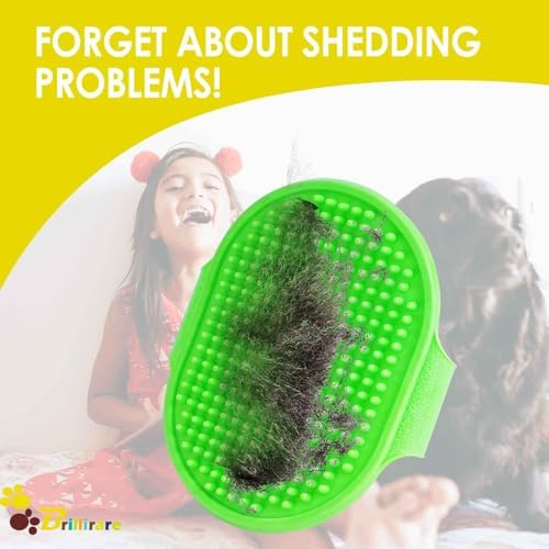 2 Pack Dog Grooming Brush, Premium Soft Silicone Pet Bath Brushes with Adjustable Handle, Shampoo Soothing Comb for Wet Dry Long Short Haired Dogs & Cats Massaging, Deshedding - Image 5