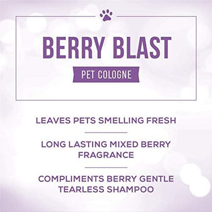 Nature's Specialties Berry Blast Dog Cologne for Pets, Natural Choice for Professional Groomers, Ready to Use Perfume, Made in USA, Finishing Spray, 8 oz - Image 2