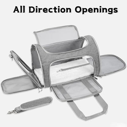 Soft-Sided Cat/Dog/Pet Carrier, Collapsible Pets Travel Carriers - Image 2